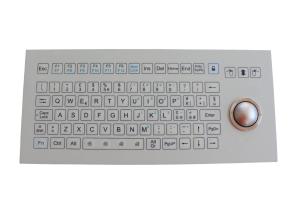 China Medical Membrane Industrial Keyboard 84 Keys With 38mm Optical Trackball wholesale