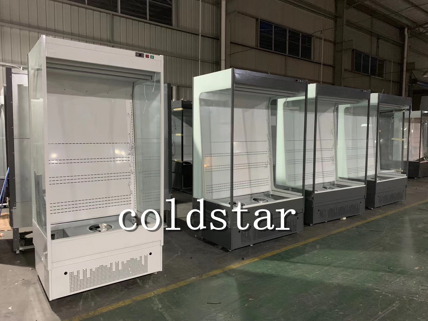 ETL Open Type Cooler Dairy Milk Display Showcase Upright Open Chillers