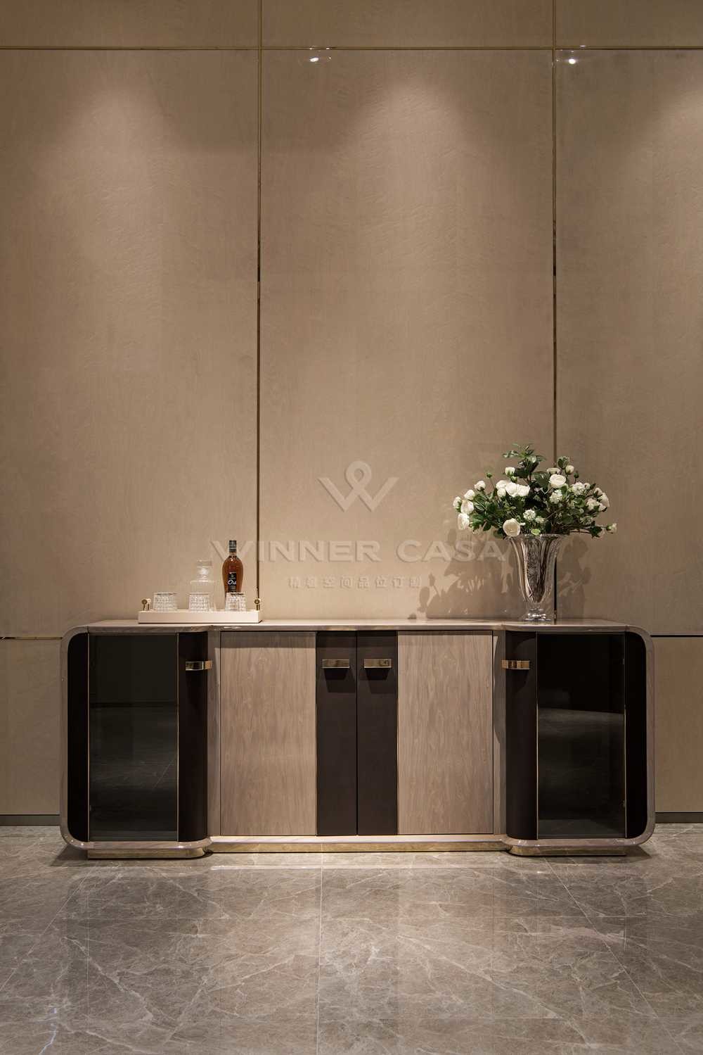 Luxury High Gloss Dining Room 4 Door Sideboard Cabinet