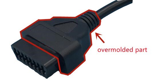 OBD2 OBDII J1962 Female to Mercedes Benz 38 Pin OBD1 Male Connector Cable