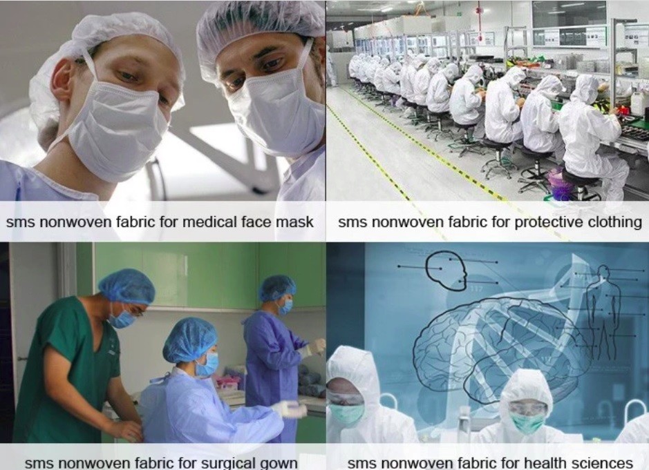 Sterile Disposable SMS Non Woven Fabric PP PE Operation Surgical Gown Customised