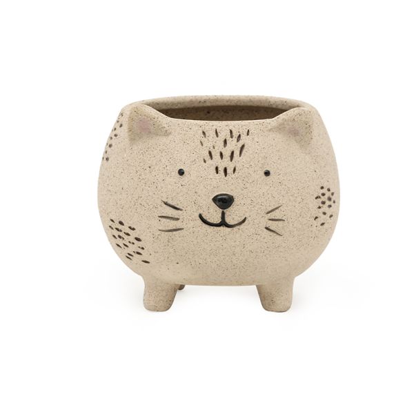 Unique Kitten Cat Flower Succulent Pot in Pottery Clay Ceramic Wholesale Hot Sale Lovely Instagram 3D Flower/succulent Pots