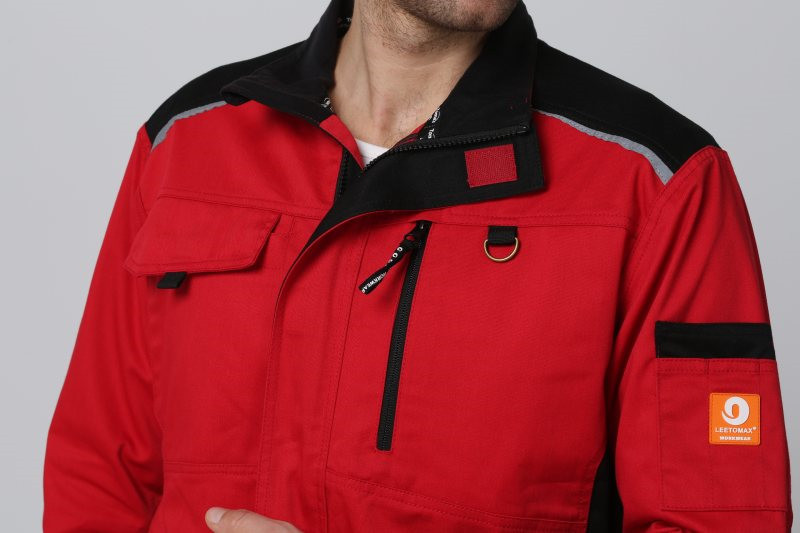 Outside 250gsm Mens Work Uniforms Microfleece Inside Spring Work Jackets