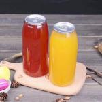 OEM Logo Printing 650ml 350ml Plastic Beverage Bottles For Boba Tea