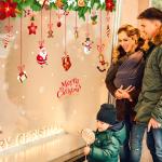 Custom Printing Christmas Holiday Wall Stickers Pegatina Para Decoracion De