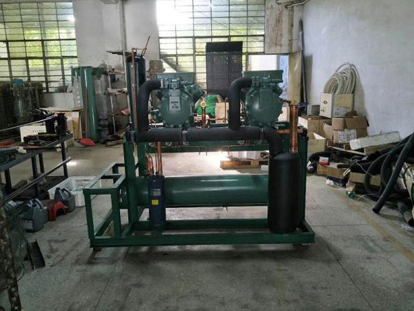 10HP Water Cooled Condensing Unit For Restaurant Meat Storage Large Cooling