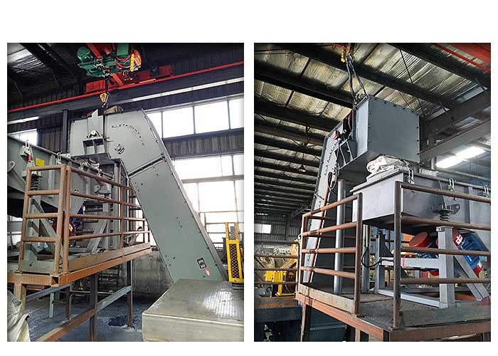 Non Spilling Enclosed Conveyor Systems 50-100mm Particle Size High Tensile Strength