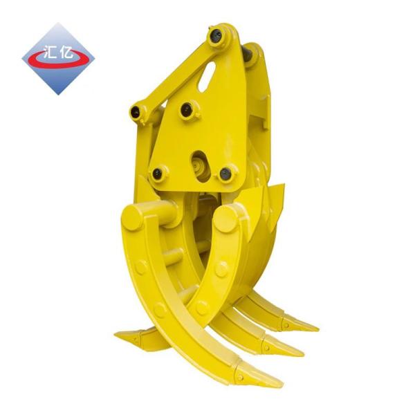 Non Rotatable Throttle Hydraulic Grabs For Excavators Mechanical