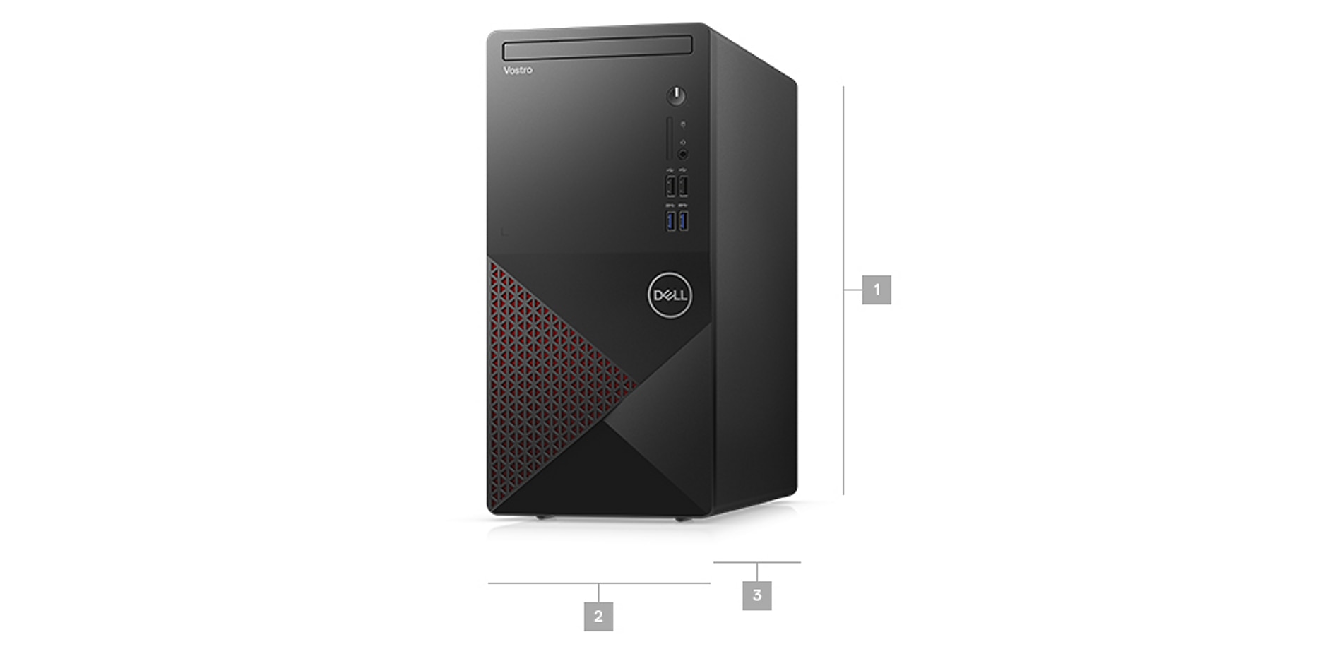 Dell Vostro Desktop 3890 Core i5 Intel Processor Core i7 10700 Memory 8G RAM 1T PC Computer