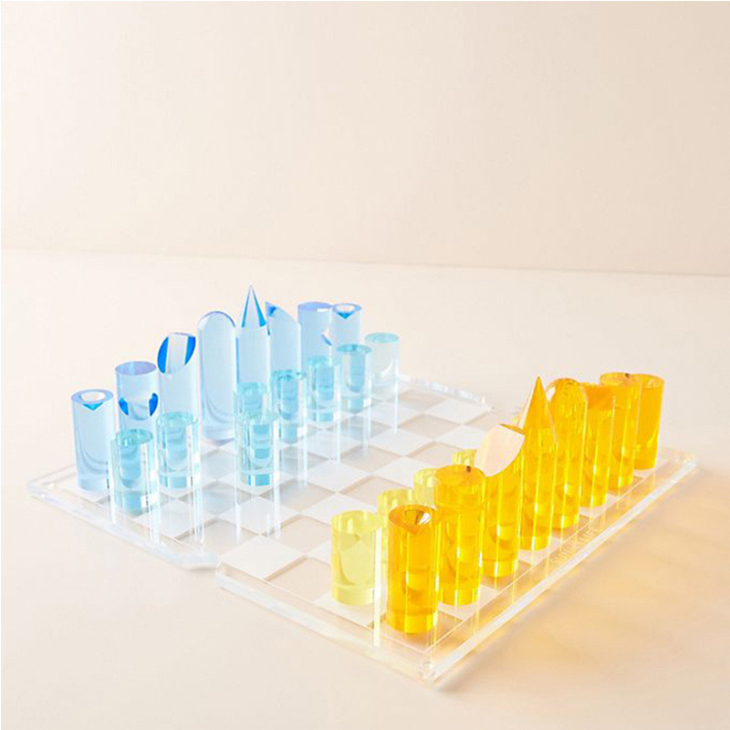 Outdoor Acrylic Tic Tac Toe Board Game XO Game Acrylic Chess Set Custom Color