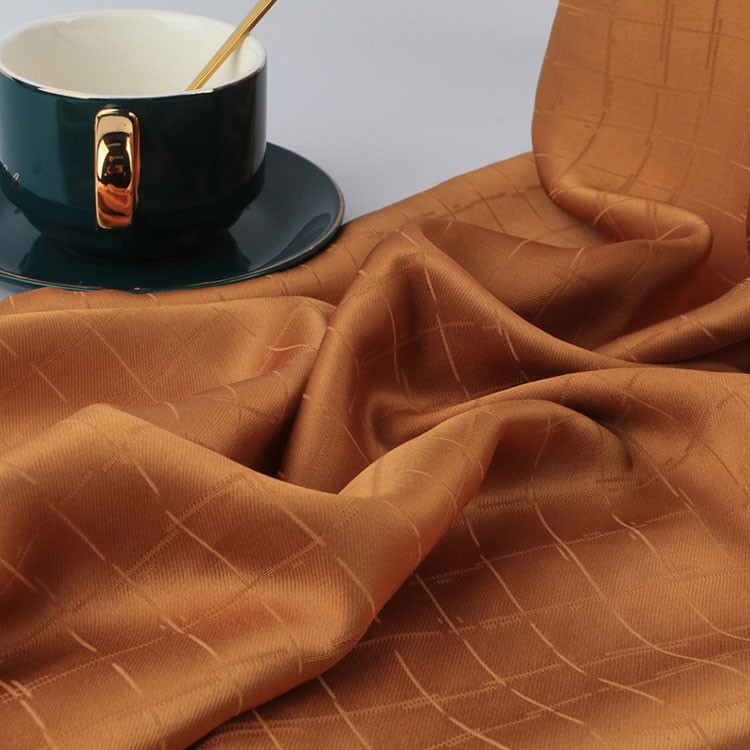 Sustainable 40% Rayon 60% Viscose Satin Jacquard Fabric For Dress