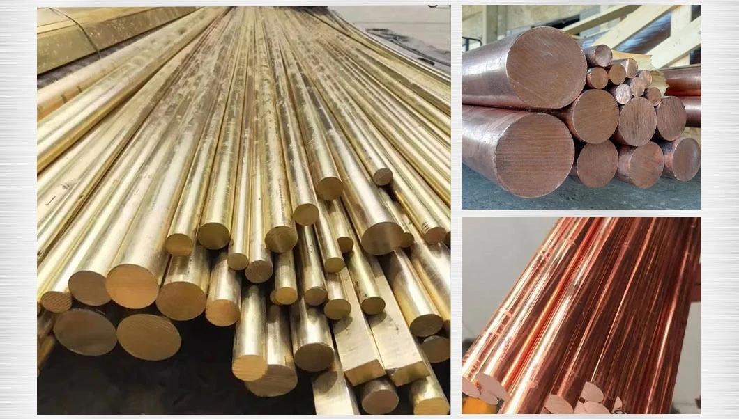 C12200 C18980 Edge Closing 99.9% 99.95% C10100 Copper Rod 8mm Brass Rod Copper Round Bar