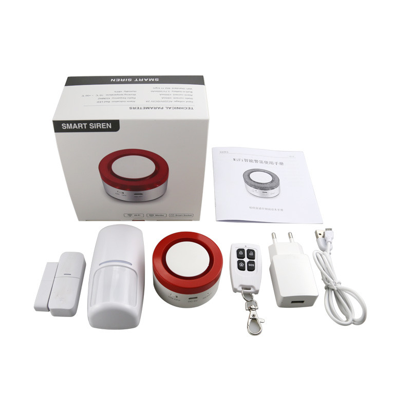 Tuya Intelligent Gateway Alarm Number Combination Wifi Siren Alarm System