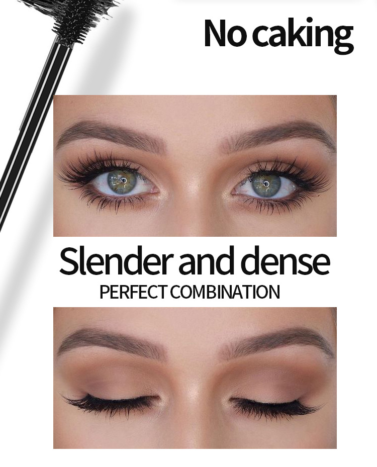 Foreign trade makeup Red leopard print 2 in 1 set eyeliner, waterproof thick curling mascara