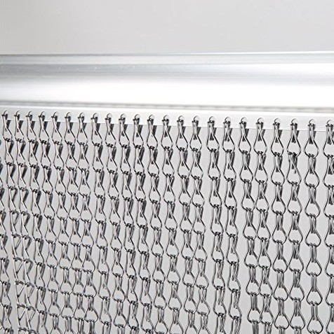 DIY Metal Drapery Chain Link Curtain Multi Color For Restaurant Interior