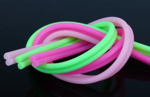 China Multicolor Luminous Solid Silicone Strip 1.0-5.0mm Size 30-70 Shore A Hardness wholesale