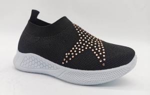China Knitting Diamond Pentacle Children'S Sport Shoes Lightweight Breathable Upper wholesale