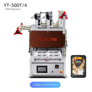 China Automatic MAP Lunch Packing Machine Nitrogen Flush For Seafood wholesale