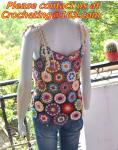 Summer Crop Tops Crochet Top Knit Summer Style Women Tops Cropped Halter White