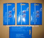 Middle Sealed Plastic Bag Disposable Wet Wipes Packaging , Blue / Green