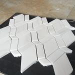 White Diamond Dolomite Nature Stone Mosaic Tile For Kitchen Backsplash