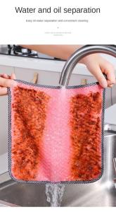 China KILINE Kitchen Daily Dish Towel, Kitchen Rag Non-stick Oil Thickened Table Cleaning Cloth wholesale