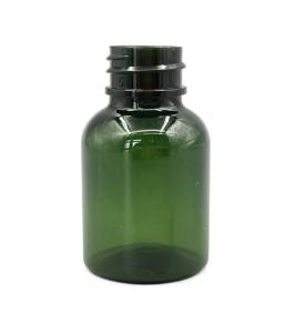 China 30ml Amber Dropper Bottle Boston PET 50ml Round Shoulder Silk Screening wholesale