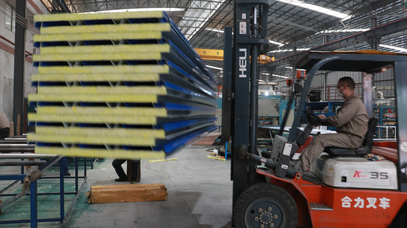 150mm Fireproof Glass Wool Sandwich Wall Panel
