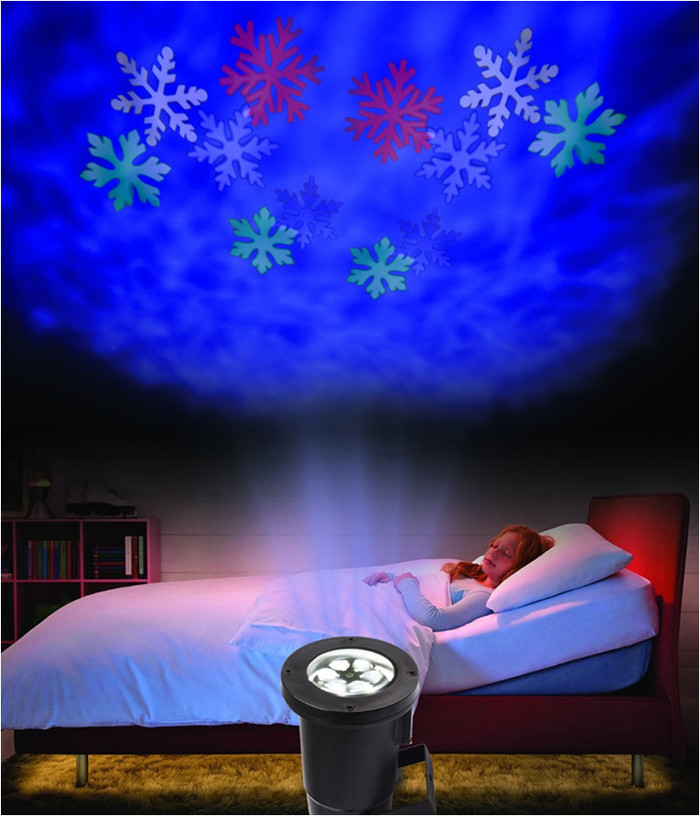 4W RGB Rotating Projection Led Lightsled Christmas Snow Light