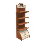 Customizable Plywood Wood Food Display Rack for Can Storage and Wooden Food