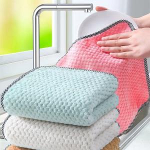 China KILINE Kitchen Dish Cloth 25*25cm Hanging Household Cleaning Wiping Rag Dish Towel Kitchen wholesale