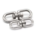 Heavy Duty Rope Hardware Accessories Double Eye Swivel Rings Wire Rope Accessory