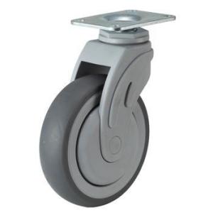 China 06-Medical caster plate swivel silence TPR casters wholesale
