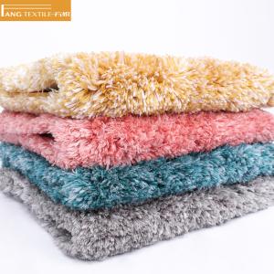 China Yellow D4 Microfiber TPR Bakced Cozy Bathroom Rugs Water Absorption wholesale