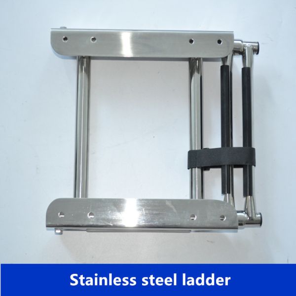 Stainless steel ladders with platform that used for marine/ship, marine hardware
