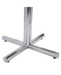 Outdoor Dining Stainless Steel Table Legs Shaped Customized For Bar / Pub Table