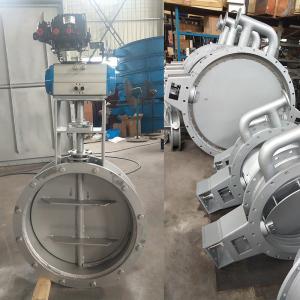 China Pneumatic Butterfly Dampers Round High Temperature Industrial Butterfly Dampers wholesale