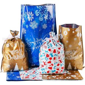 China Christmas Goody 24X32cm Aluminum Foil Bag Reusable With Ties wholesale
