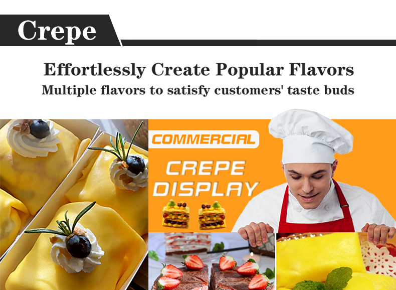 450*450*220mm Non-Stick Crepe Maker Electric Pancake Making Machine for Fast and Easy