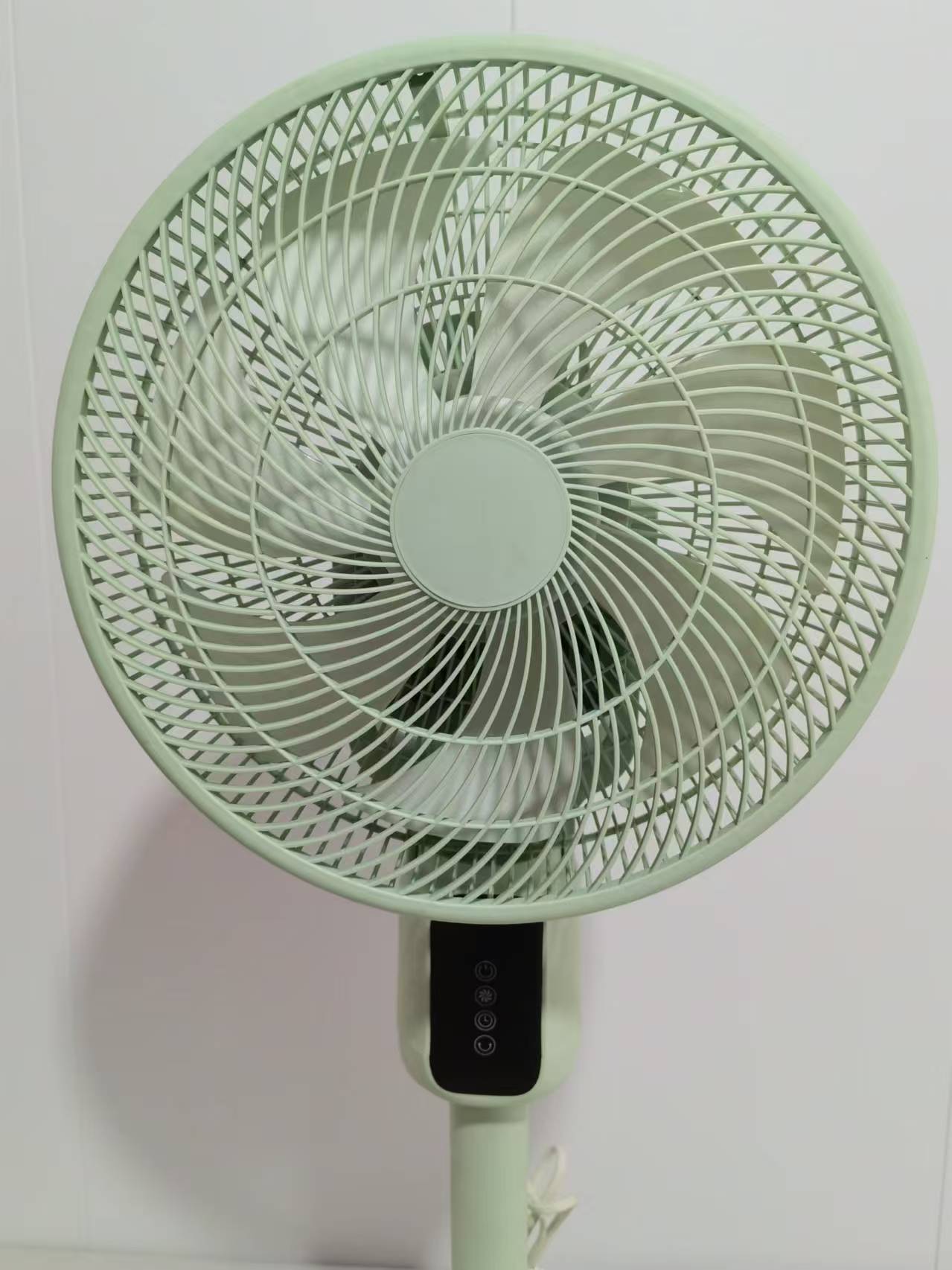 Automatic Shaking Head Circulation Fan 12 inch LED Display Vertical Floor Cooling Fan
