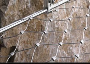 China Weatherproof Stainless Steel Wire Rope Net , Easy Installation Ss Rope Mesh wholesale