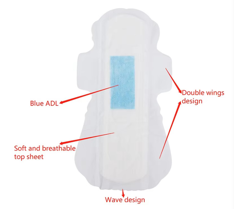 Thick Sanitary Towel Sanitary Napkin Factory Lady Cotton Sanitary Pads For Women