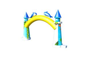 China Ocean Dolphin Inflatable Arches 8*6m For Party Event Outdoor Advertising wholesale