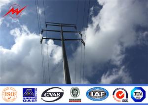 China Shockproof Galvanized Steel Pole Security Monitoring CCTV Camera Mounted Pole on sale