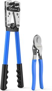 China Alloy Battery Cable Crimping Tool For Copper Lugs AWG 10-1/0 wholesale