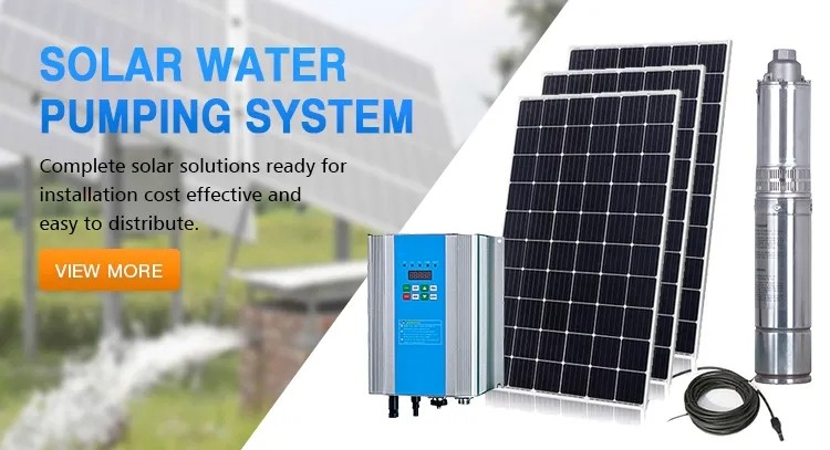 Mppt Controller Agriculture Solar Powered Water Pump IP68 With Solar Panels