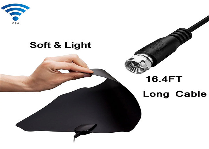 Portable Digital HD Television Antennas 35dbi 50 Miles Range Signal For Car