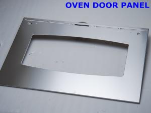 China Silver / Champagne Polishing Oven Door Replacement With Tempered Decorative Glass wholesale