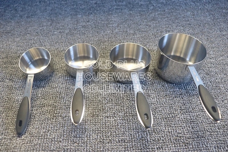 Coffee Tea Measuring Spoons Sets Stainless Steel 250ml With Silicone Handle