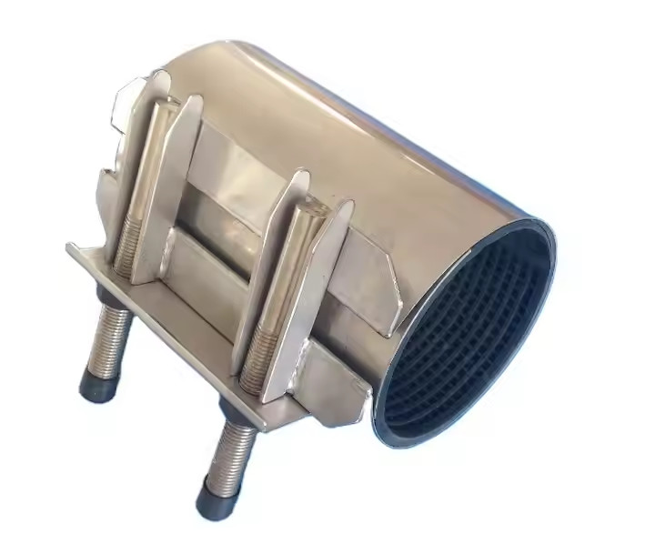 SS316 Stainless Steel Oil Grinder HDPE Pipe Repair Clamp Customized For Large Diameter Pipe